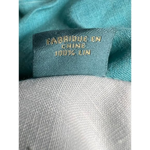 Tommy Bahamas relax men’s large button front shirt long sleeve collar blue and w - Picture 15 of 16